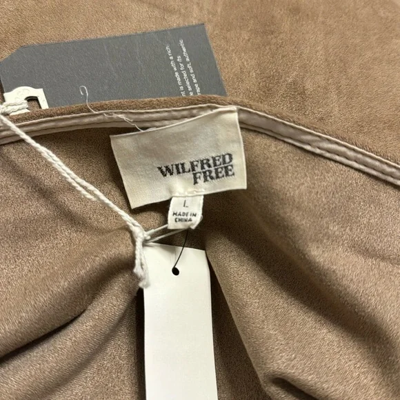 Wilfred Free Nori dress in camel - cap sleeve midi - Picture 5 of 9